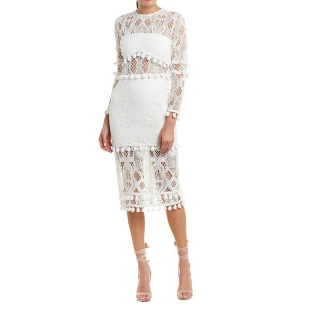 NEW ⚡️ ALEXIS Callie White Lace Midi Dress